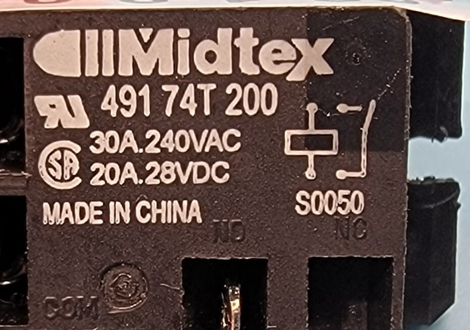 Genuine Double Oven Thermador Fan Stall Relay Part#49174T200