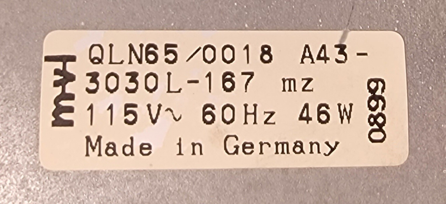 Genuine Oven Thermador Cooling Fan Motor Part#3030L-167