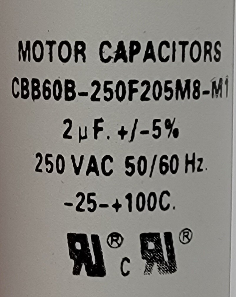 Genuine Double Oven Viking Capacitor Part#CBB60B-250F205M8-M1