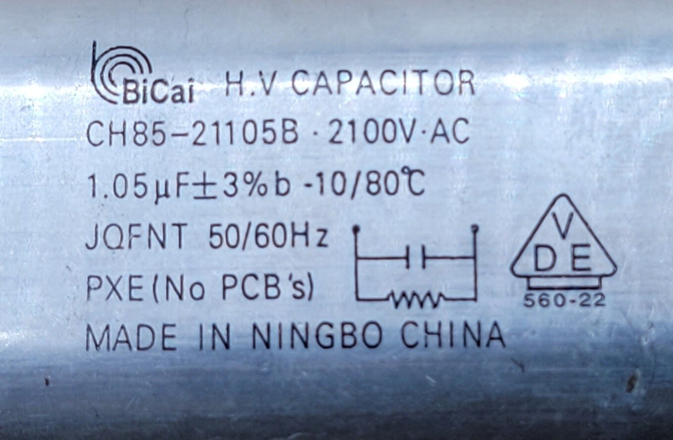 Genuine Microwave Thermador Capacitor Part#CH85-21105B 00421344