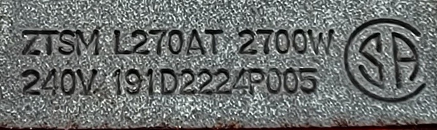 Genuine Oven Monogram Bake Element Part#191D2224P005
