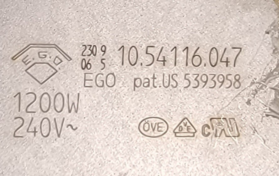 Genuine Cooktop Thermador Surface Element Part#5393958 14-61-403