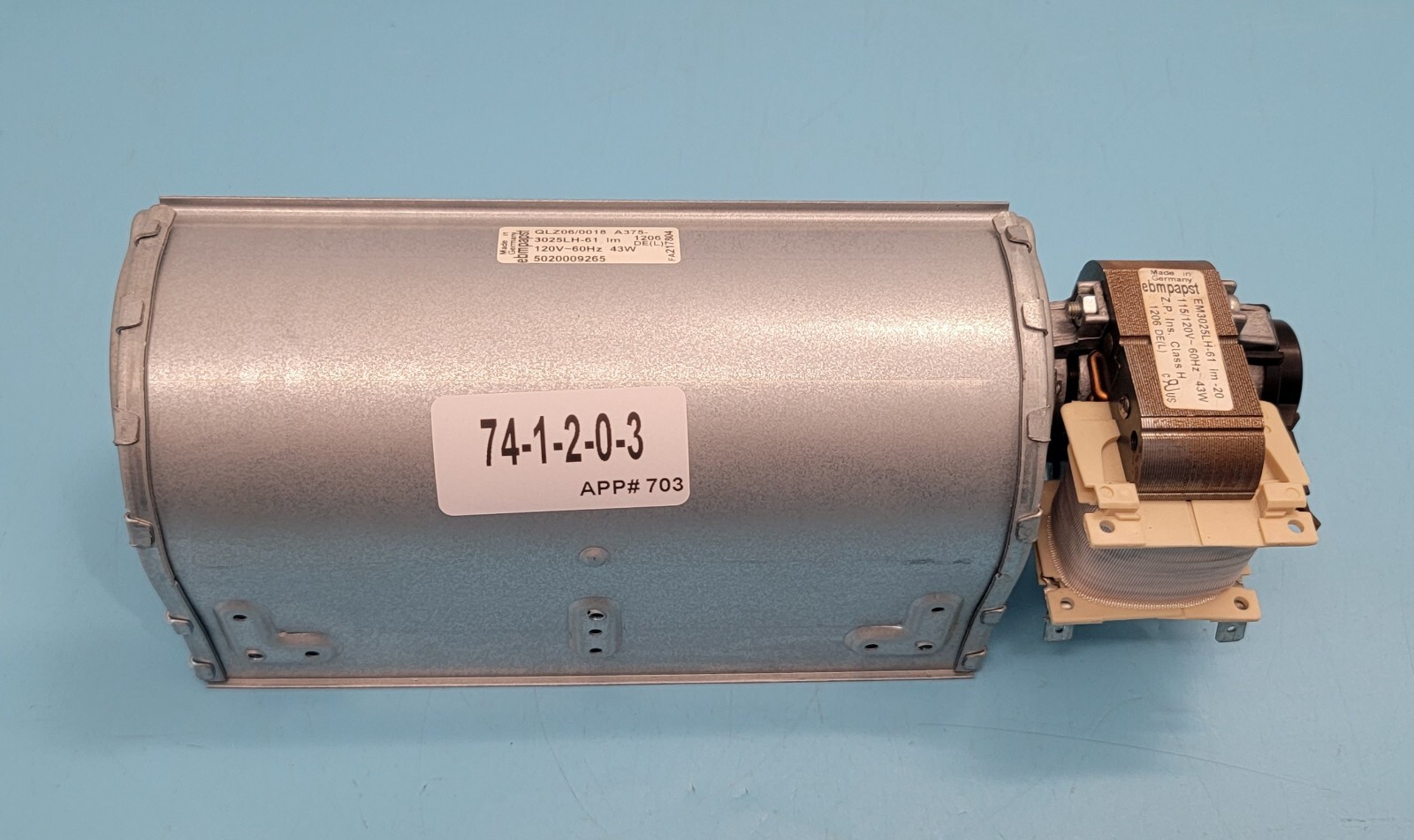 Genuine Double Oven Thermador Cooling Fan Motor Part#QLZ06/0018