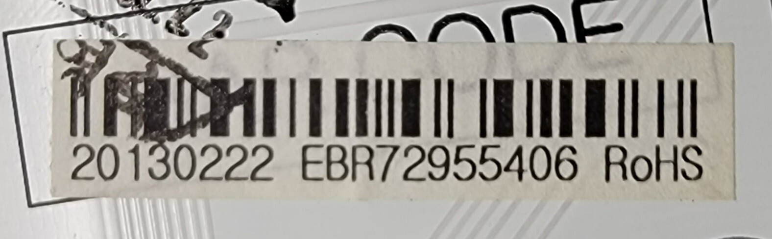 Genuine Refrigerator LG Display Control Board Part#EBR72955406