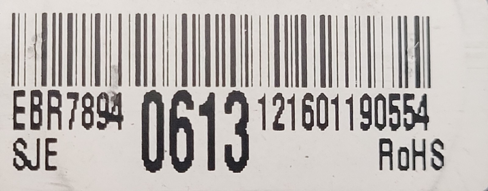 Genuine Refrigerator LG Circuit Board Part#EBR78940613