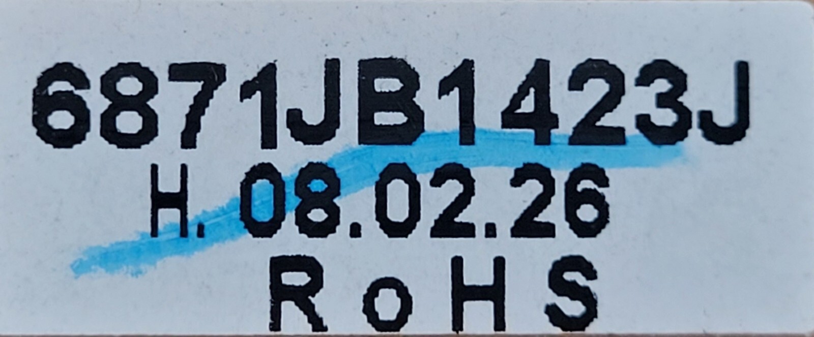 Genuine Refrigerator LG Circuit Board Part#6871JB1423J