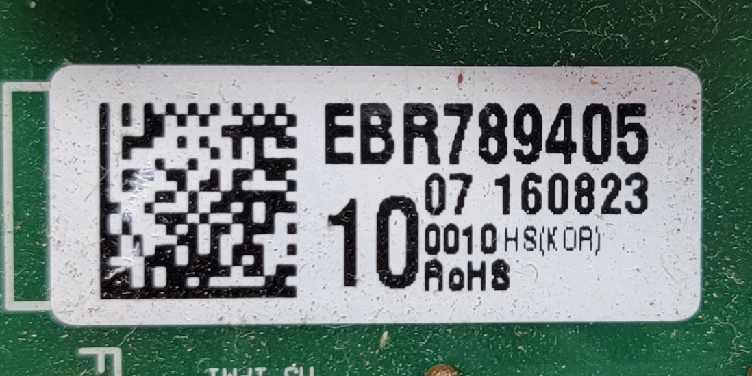 Genuine Refrigerator LG Control Board Part#EBR78940510