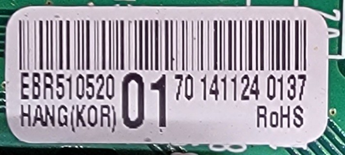 Genuine Cooktop LG Keypad PCB Part#EBR51052001