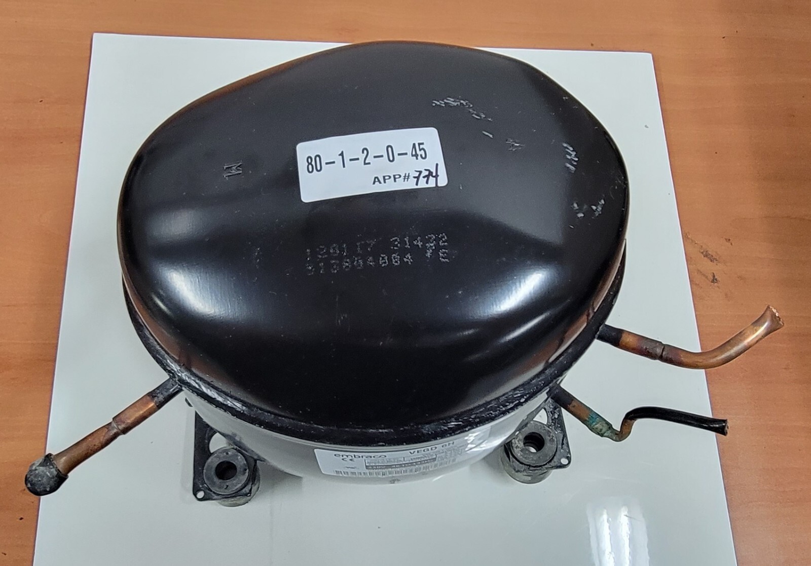 Genuine Refrigerator Maytag Compressor Part#513804004 VEGD 6H