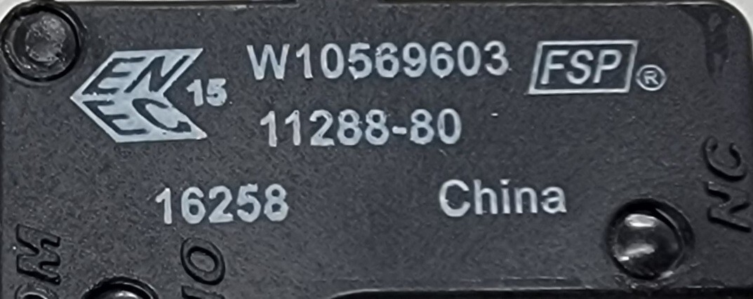 Genuine Dryer Whirlpool Door Switch Part#W10569603