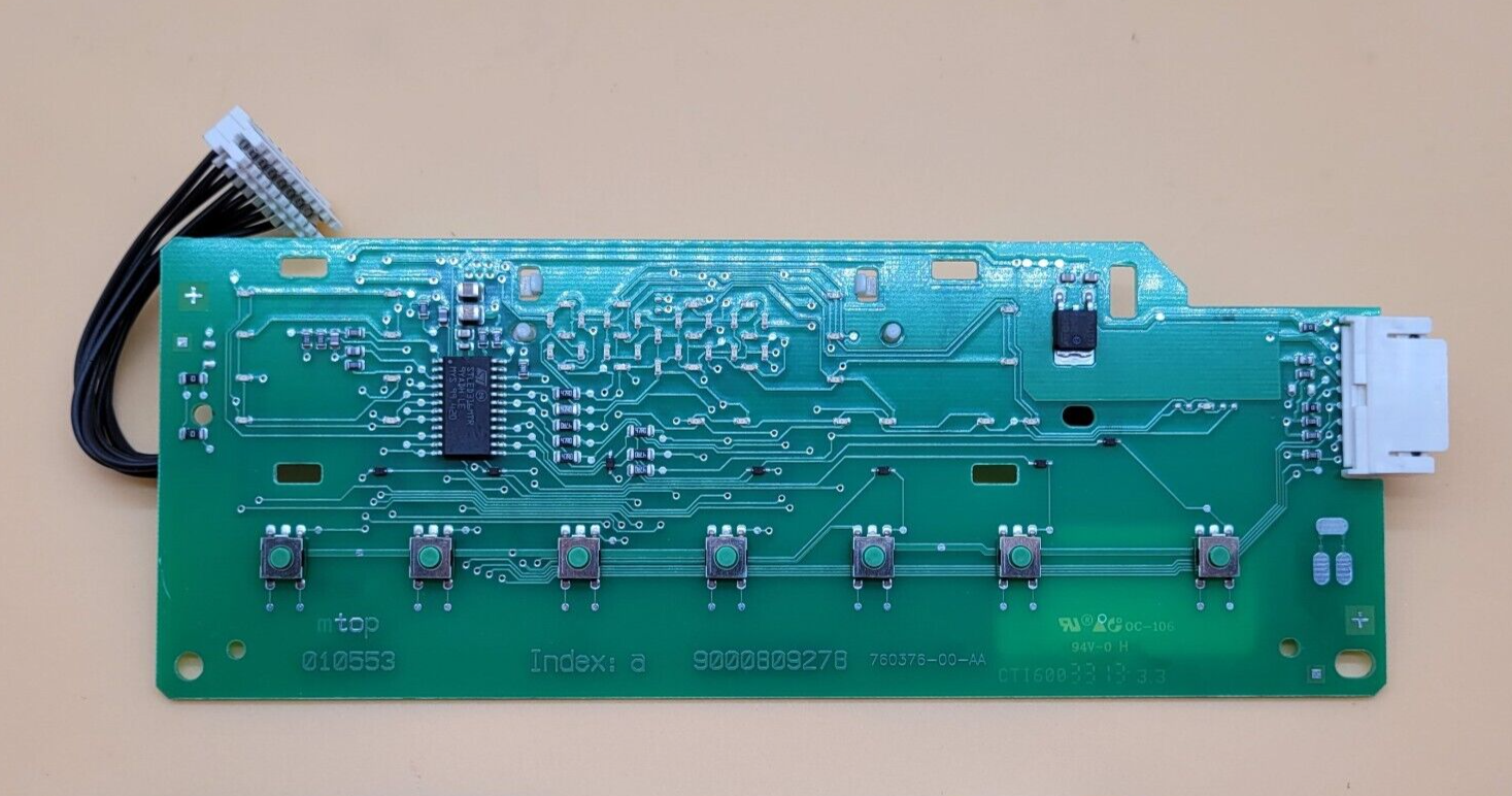 Genuine Washer Whirlpool Display Control Board Part#760177-00