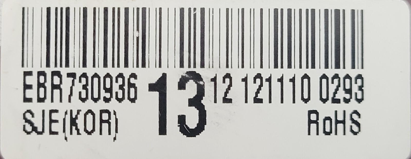 Genuine Refrigerator LG Circuit Board Part#EBR73093613