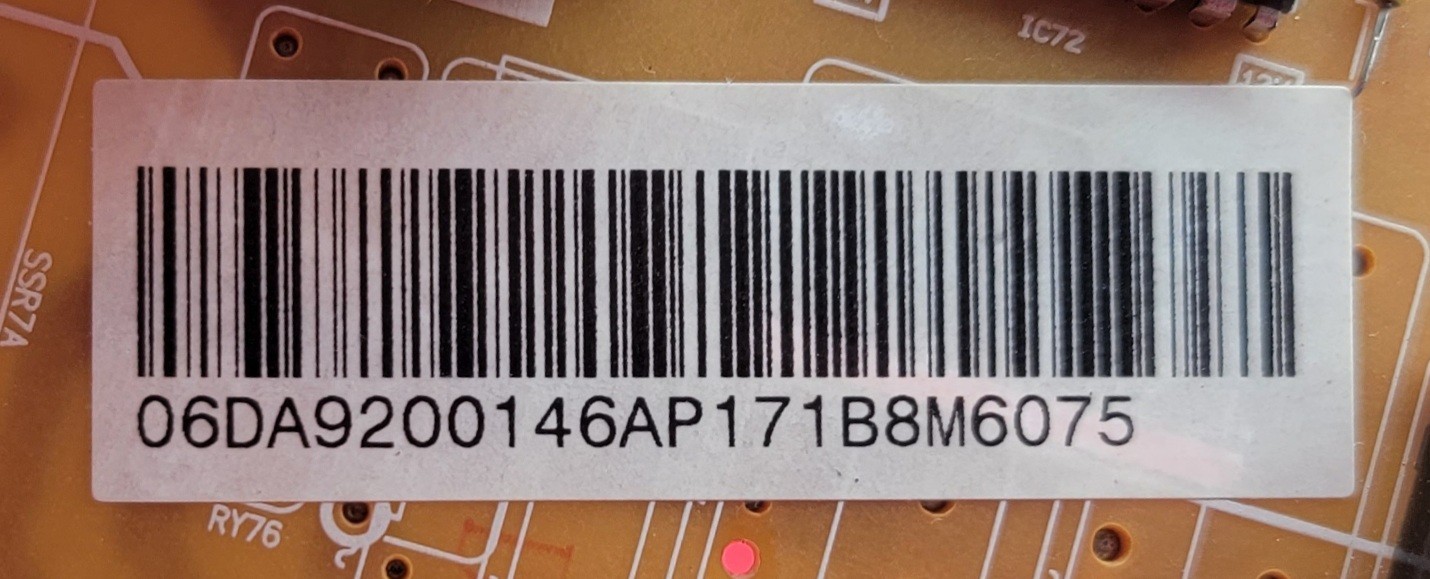 Genuine Refrigerator Samsung Control Board Part#DA92-00146A