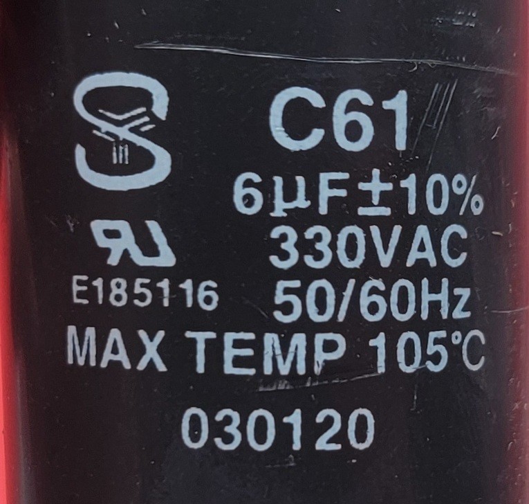 Genuine Oven/Cooktop GE Capacitor Part#E185116
