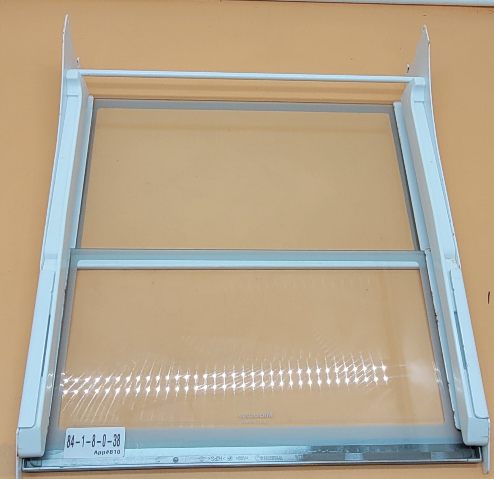 Genuine Refrigerator Whirlpool Sliding Glass Shelf Part#W10387814
