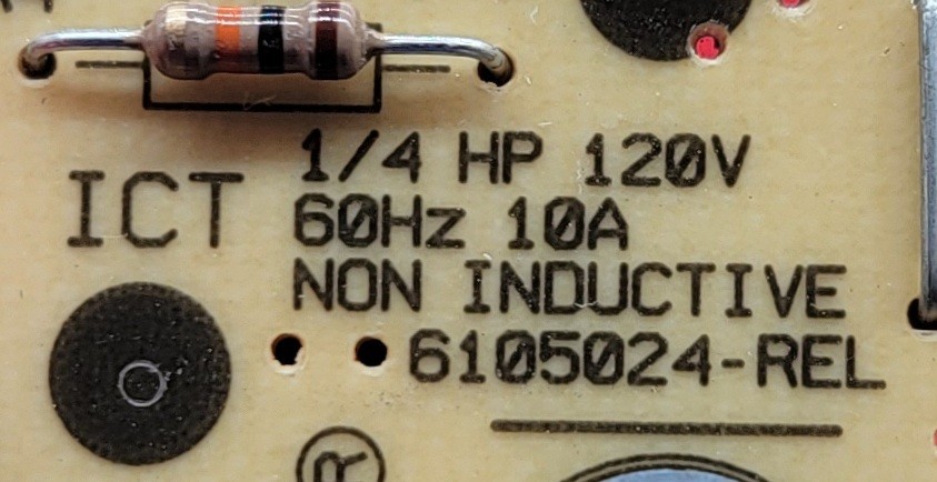 Genuine Refrigerator Whirlpool Defrost Control Board Part#6105024 W10366605B