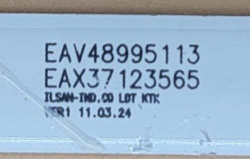 Genuine Refrigerator LG LED Light Set Part#EAV48995113