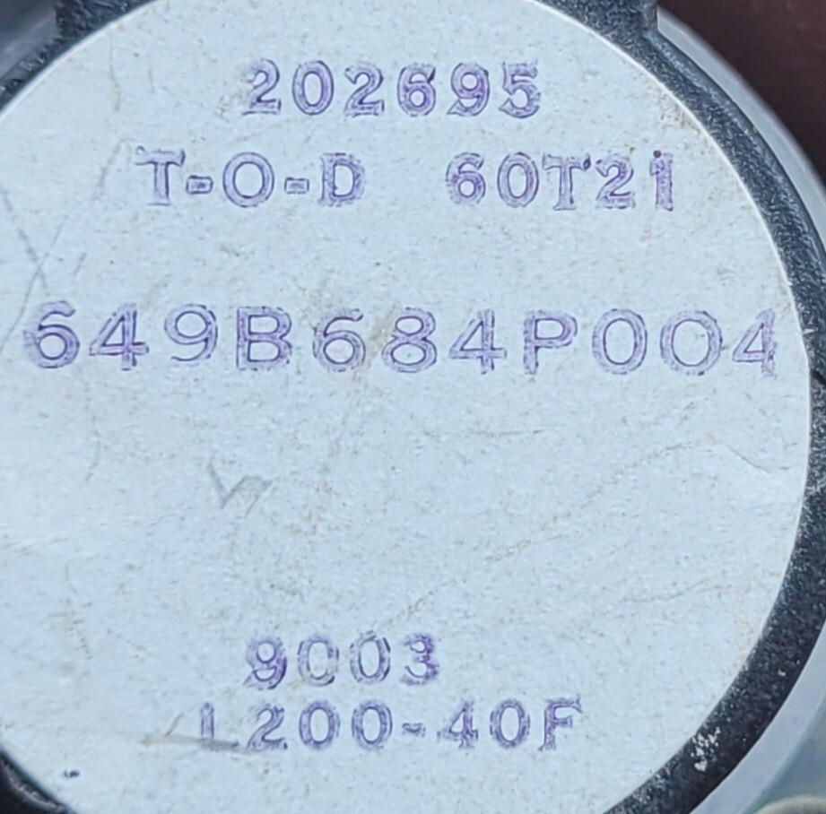 Genuine Double Oven GE Thermostat Part#649B684P004 L200-40F