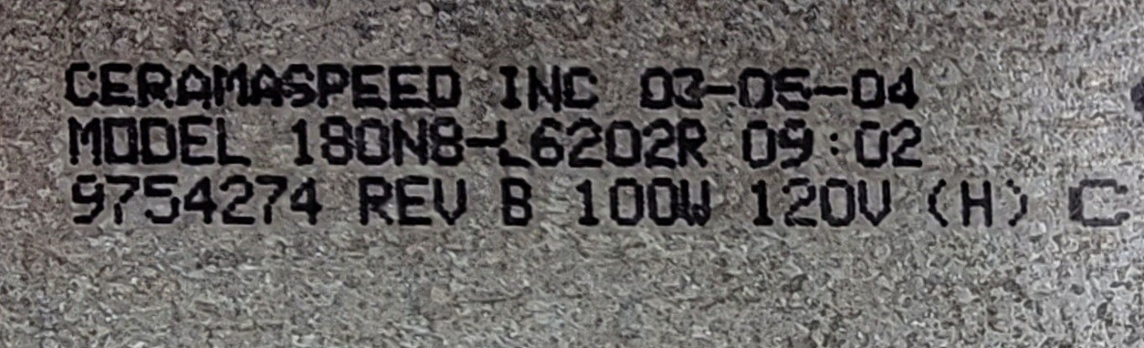Genuine Oven Kitchen Aid Surface Element Part#9754274