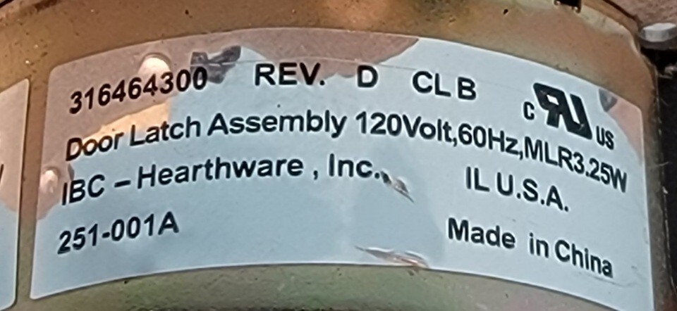 Genuine Oven Kenmore Door Lock Latch Part#316464300