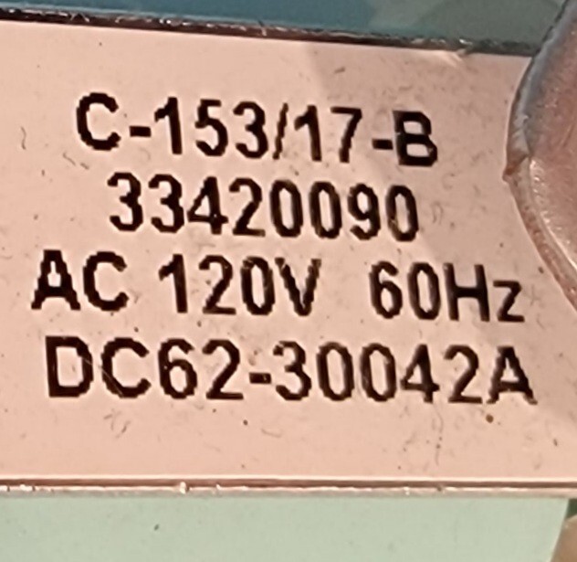 Genuine Dryer Samsung Water Inlet Valve Part#DC62-30042A