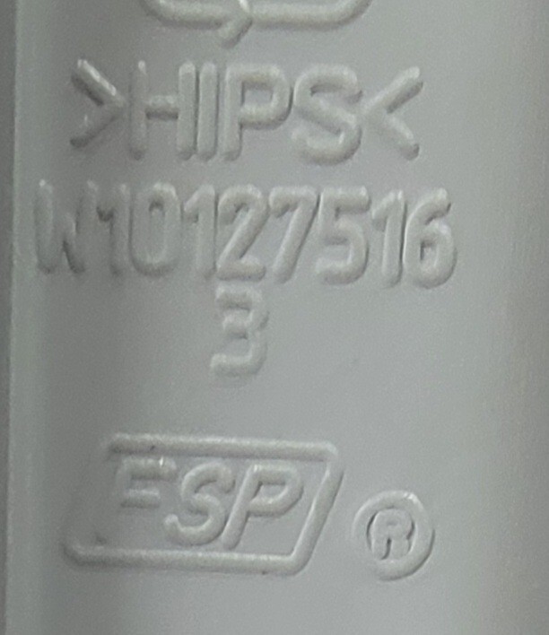 Genuine Refrigerator Kitchen Aid Door Mullion Part#W10127516