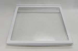 Genuine Refrigerator Kitchen Aid Snack Pan Glass Shelf Part#2208298