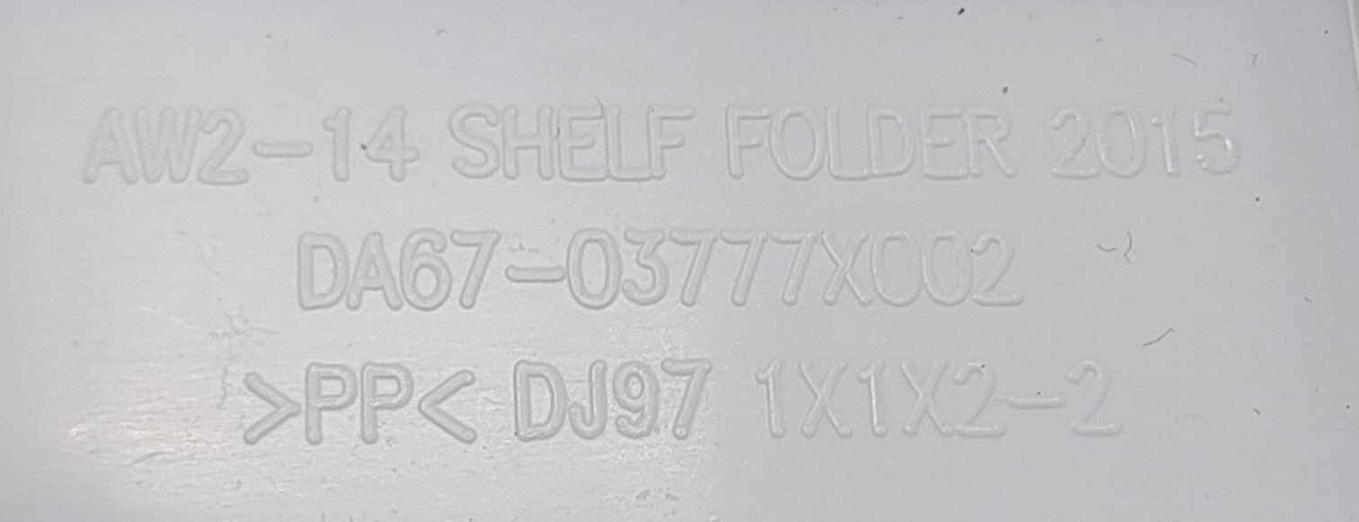 Genuine Refrigerator Samsung Folding Shelf Part#DA67-03777X002 DA97-14318A