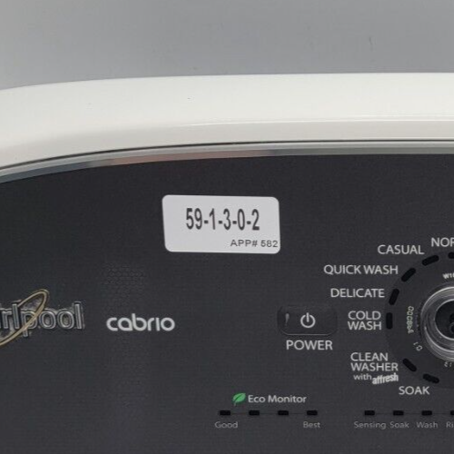 Genuine Washer Whirlpool Control Panel Part#W10277536