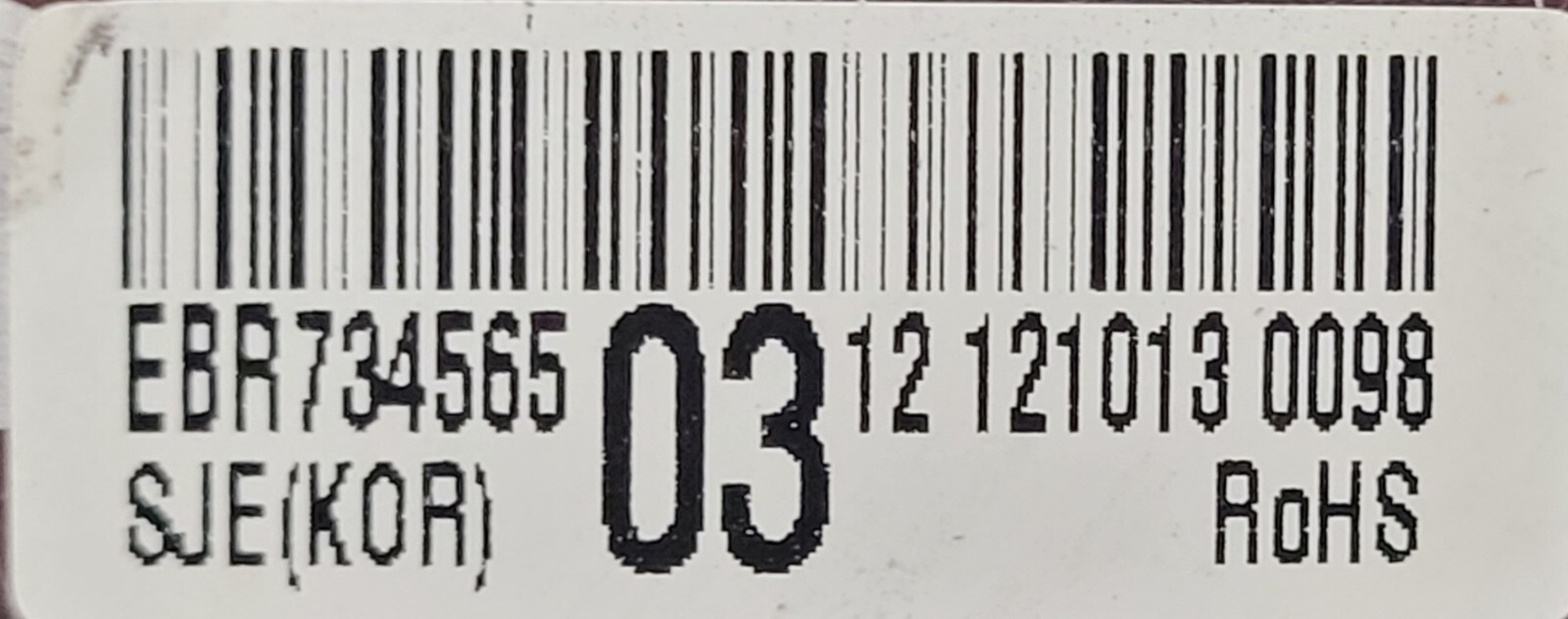 Genuine Refrigerator LG Circuit Board Part#EBR73456503