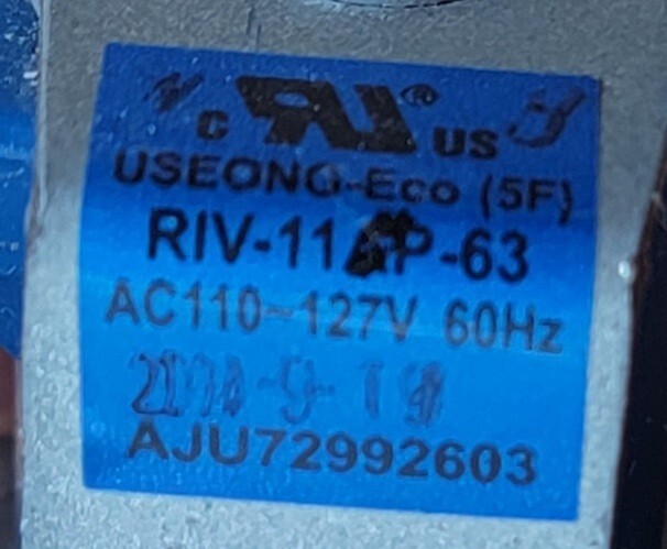 Genuine Refrigerator Kenmore Water Inlet Valve Part#EBD60664501