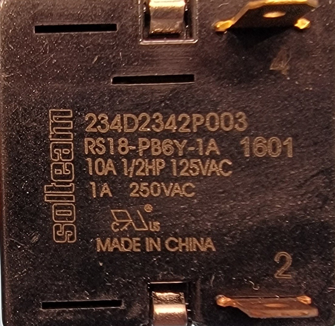 Genuine Dryer GE Switch Part#234D2342P003