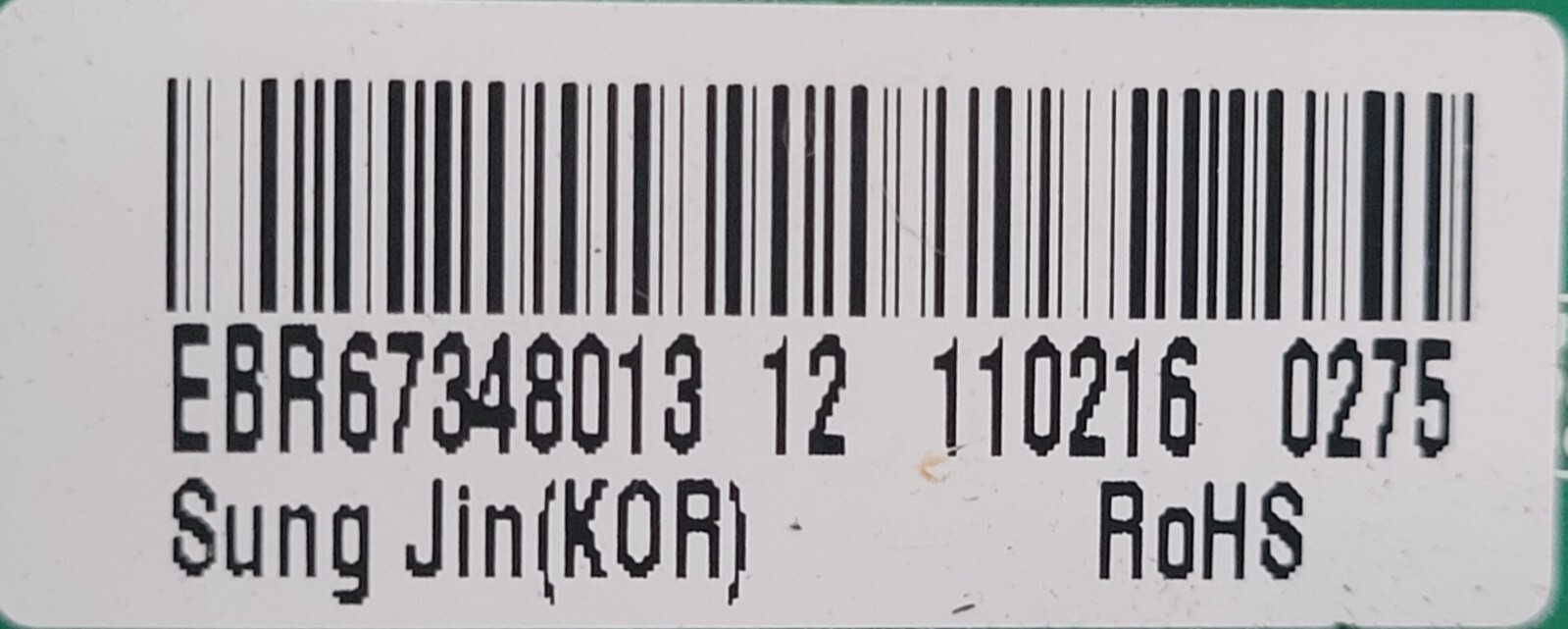Genuine Refrigerator LG Circuit Board Part#EBR67348013