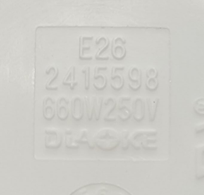 Genuine Refrigerator Frigidaire Light Socket Part#2415598