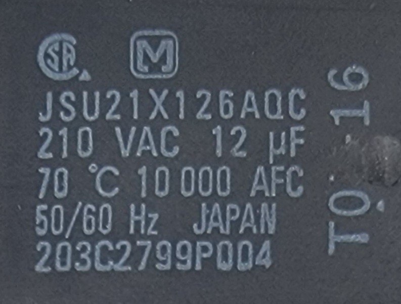 Genuine Refrigerator GE Capacitor Part#203C2799P004