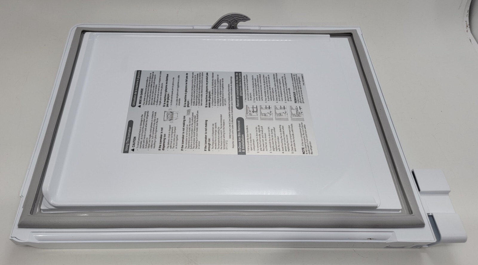 Genuine Refrigerator LG Ice Room Door Part#MEZ46896210