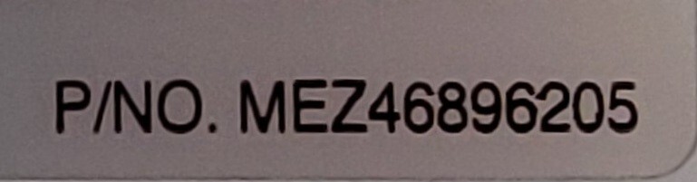 Genuine Refrigerator LG Ice Door Part#MEZ46896205