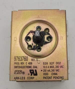 Genuine Oven Kitchen Aid Infinite Switch Part#9763760