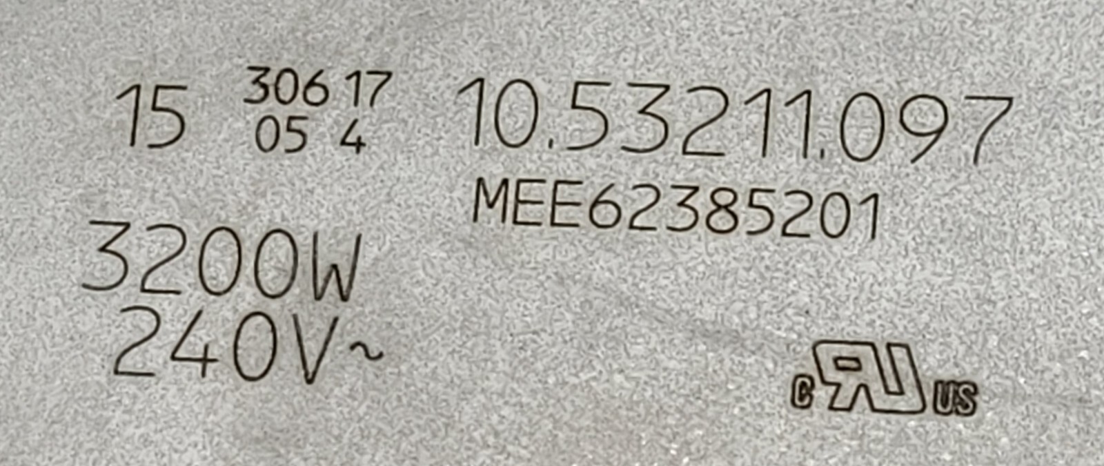 Genuine Oven LG Radiant Surface Element Part#MEE62385201