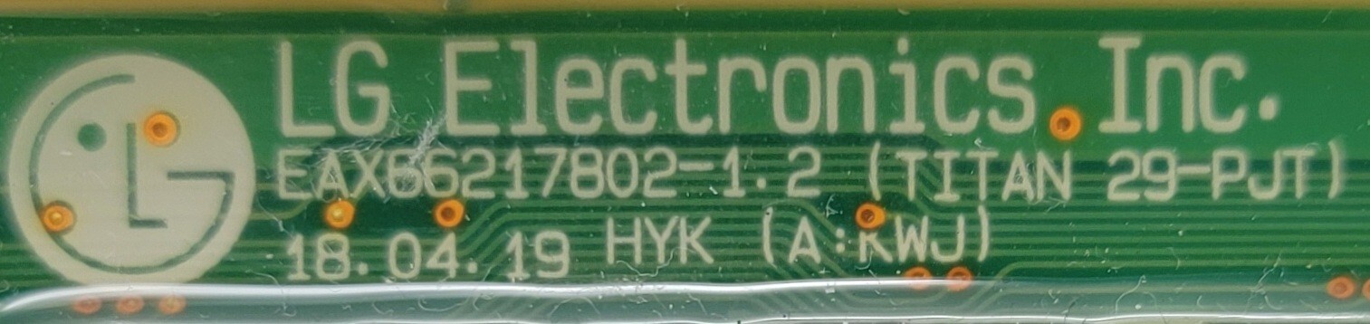 Genuine Washer LG Control Board Part#EBR79853404