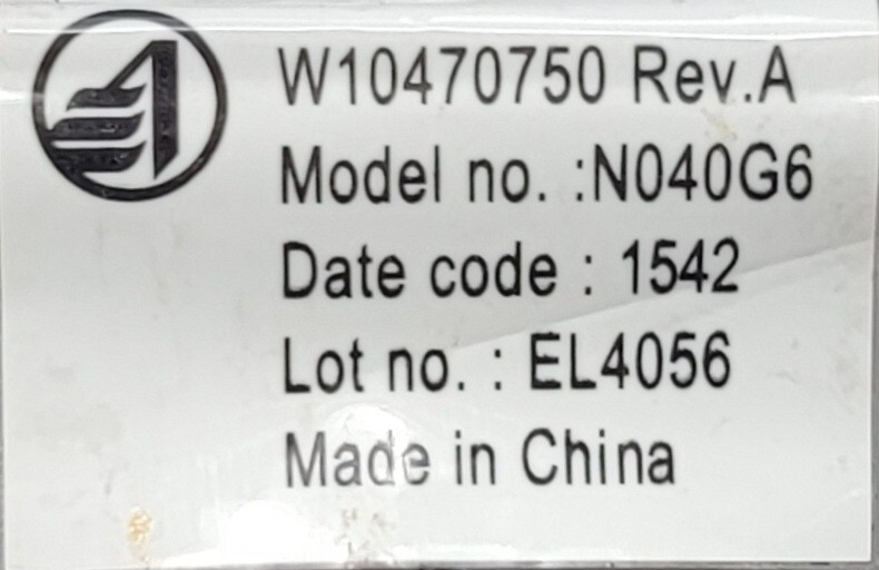 Genuine Refrigerator Kitchen Aid Display Control Board Part#W10677105