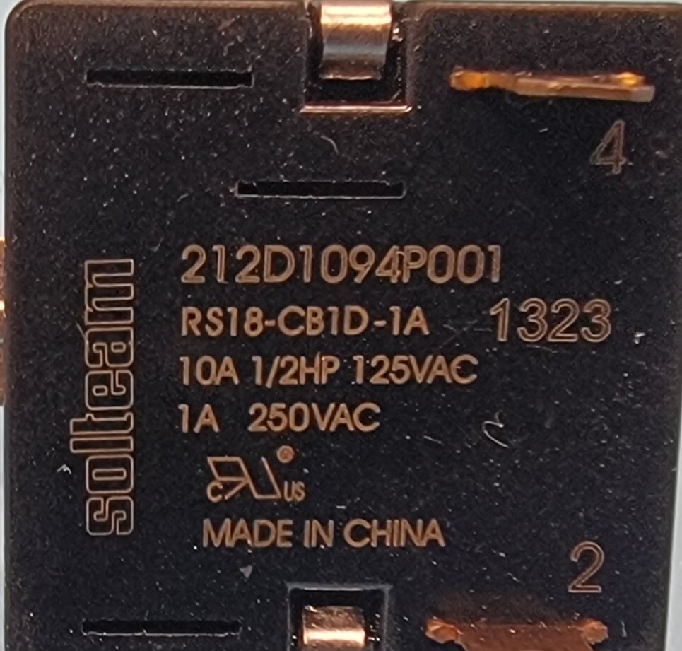 Genuine Dryer GE Rocker Switch Part#212D1094P001