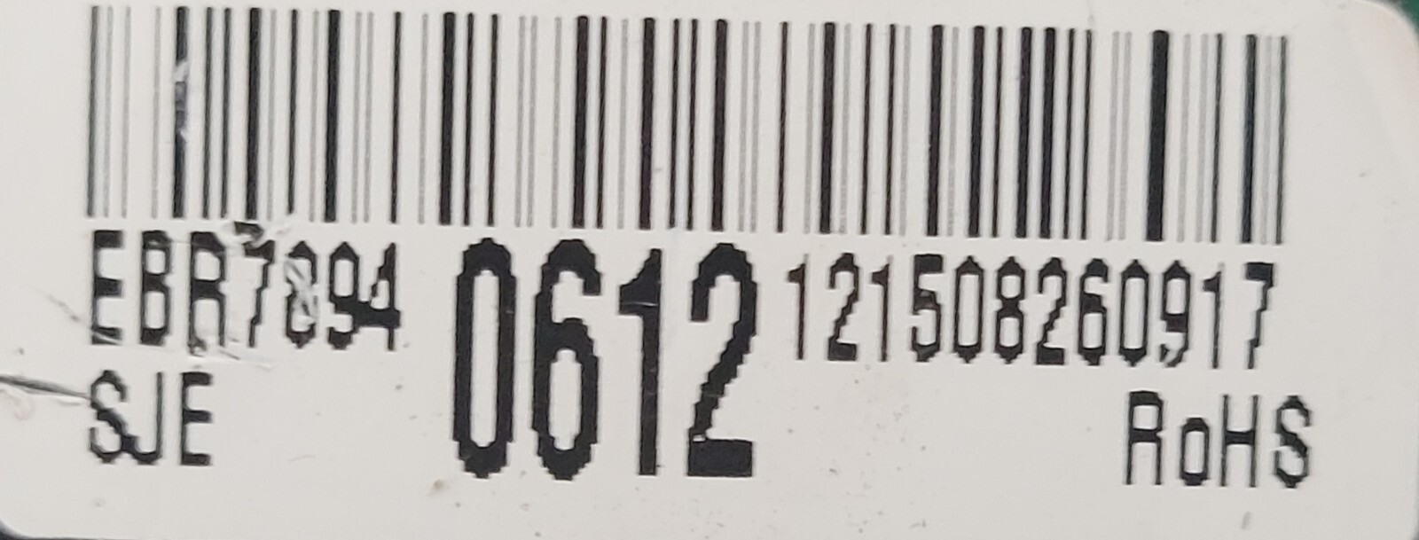 Genuine Refrigerator LG Circuit Board Part#EBR78940612