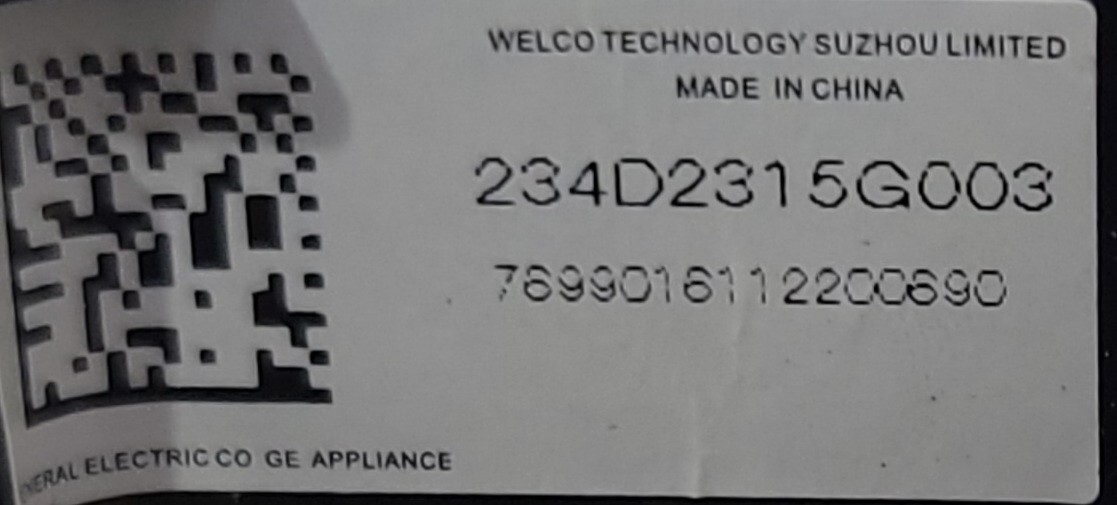 Genuine Dryer GE Control Board Part#234D2315G003 234D2164G003