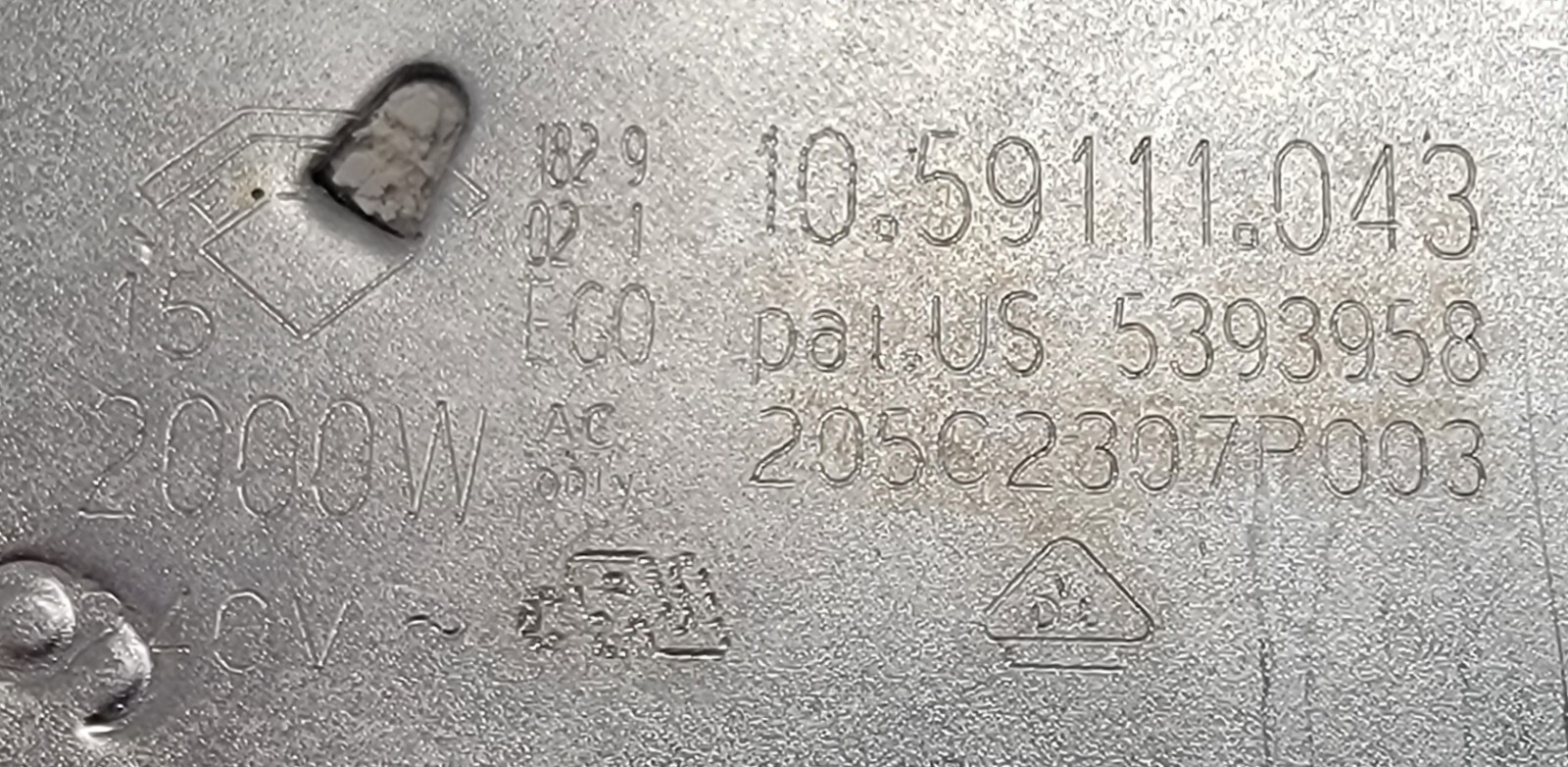 Genuine Oven GE Surface Element Part#205C2307P003