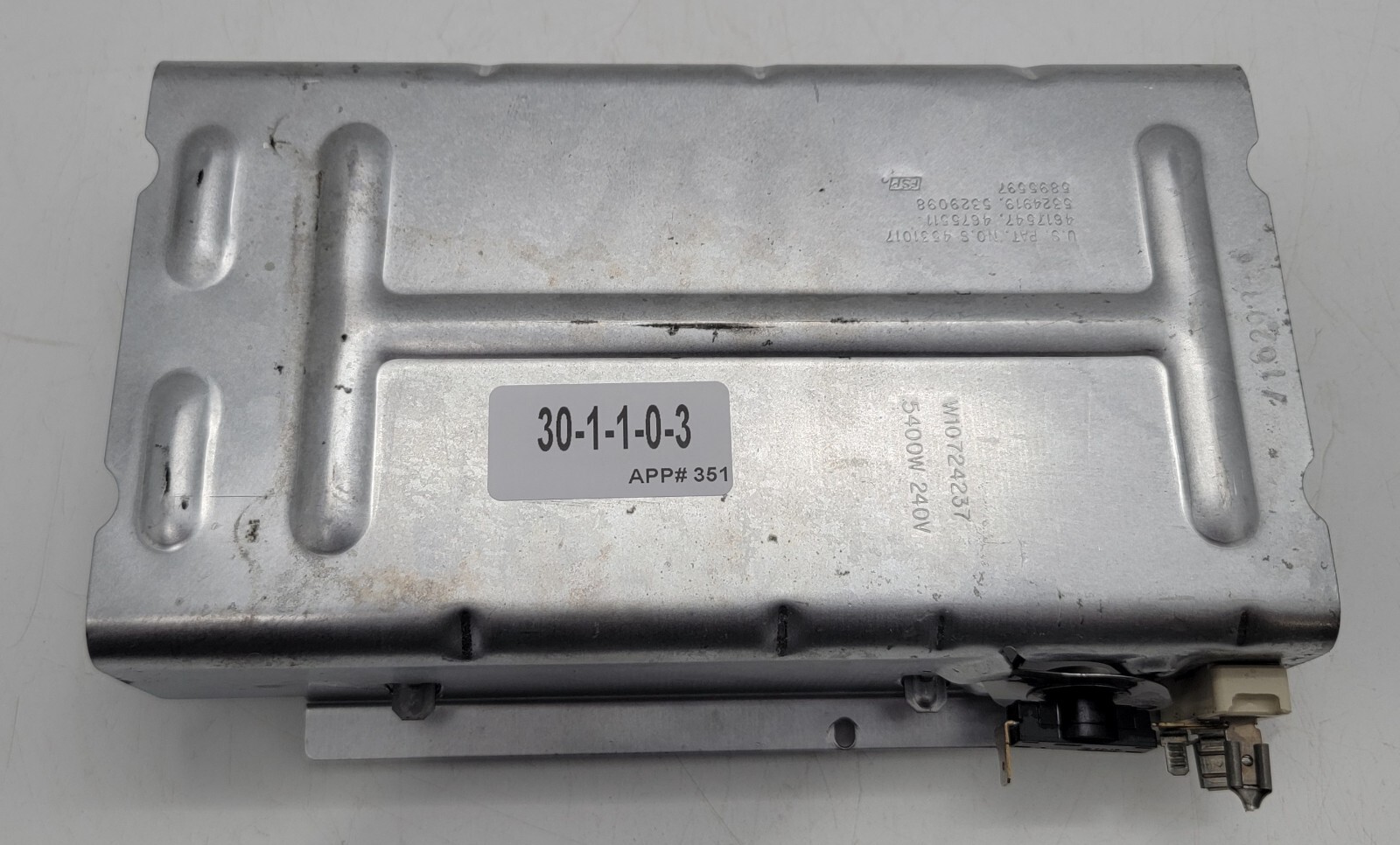 Genuine Dryer Whirlpool Heating Element Part#W10724237