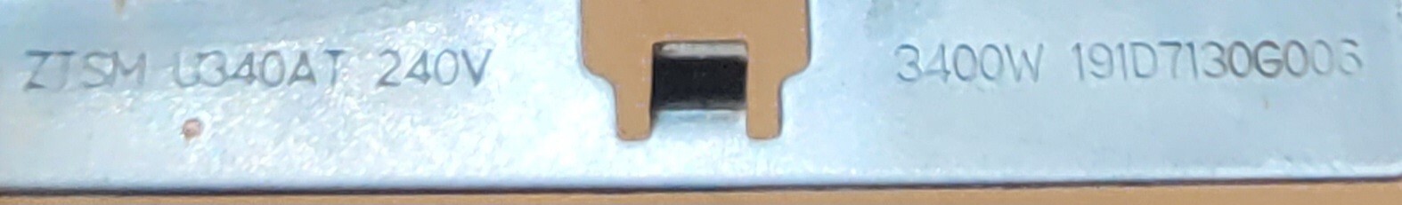 Genuine Double Oven GE Broil Element Part#191D7130G006