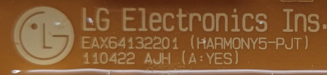 Genuine Washer LG Control Board Part#EBR73249001
