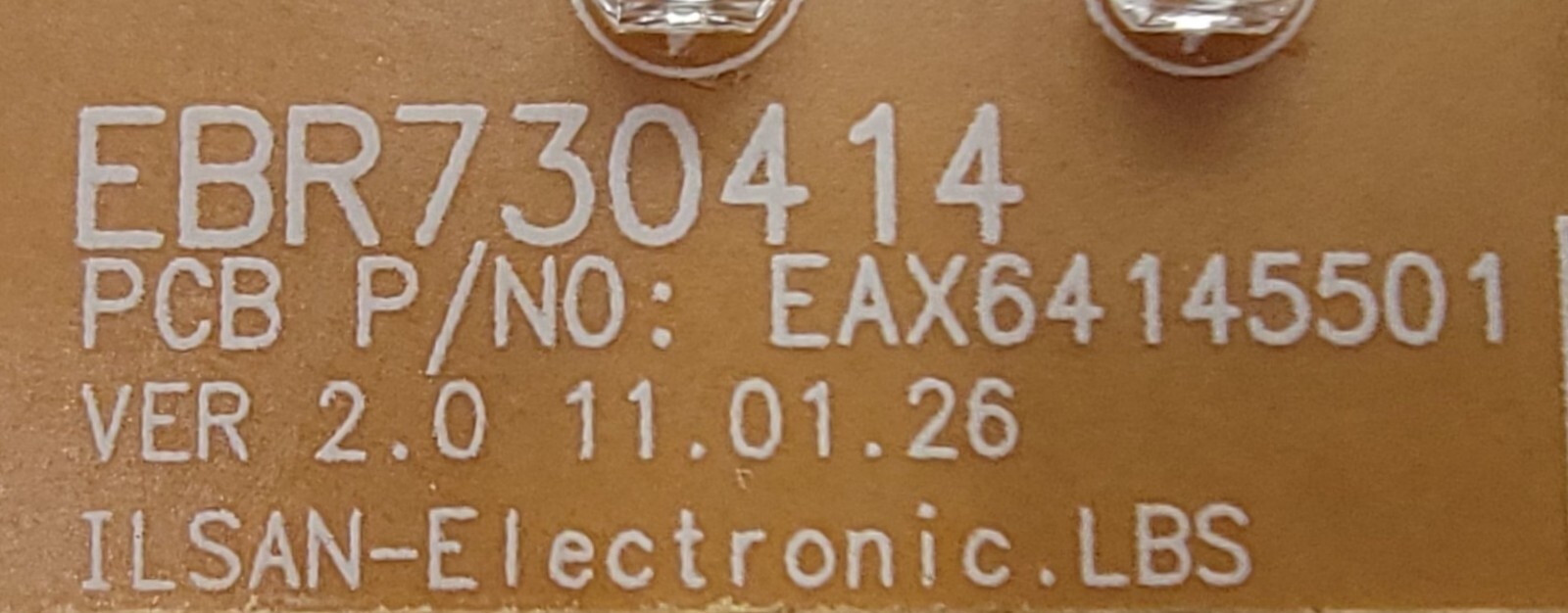 Genuine Refrigerator LG LED Control Board Part#EBR73041401