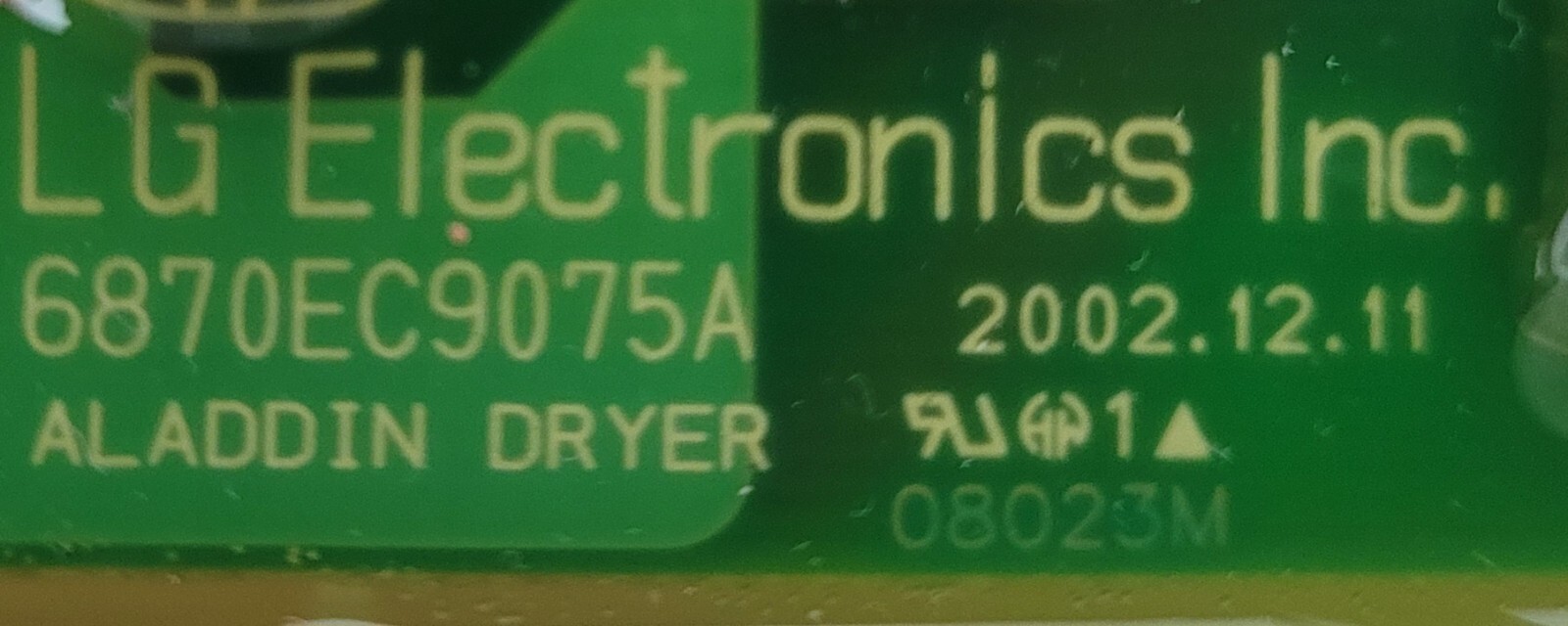 Genuine Washer GE Control Board Part#6871EC1070A EBR31945101